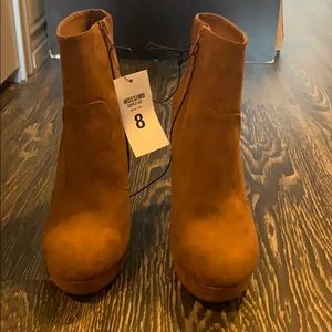 Tan Mossimo Heeled Booties